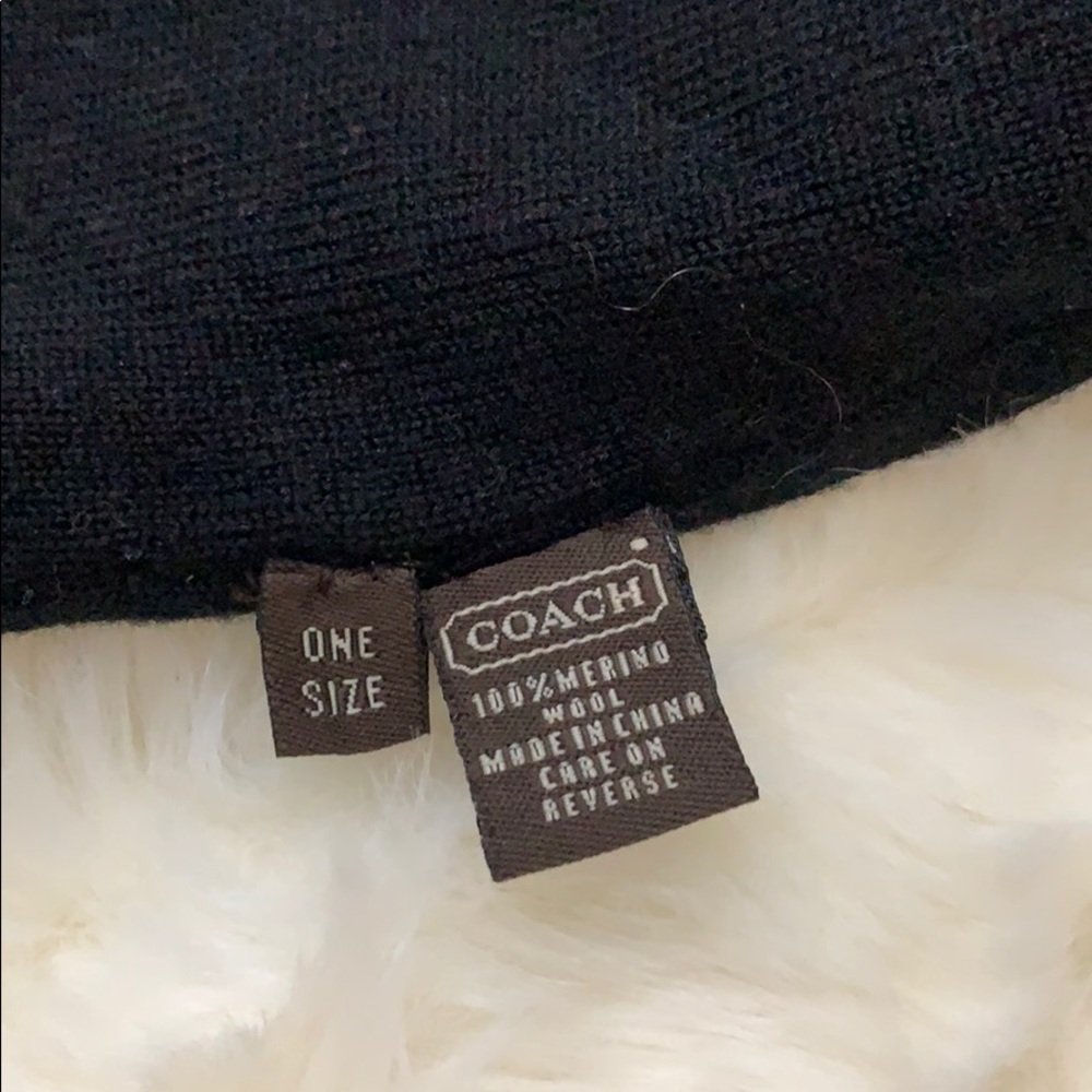 Coach Knit Logo hat - Picture 2 of 3
